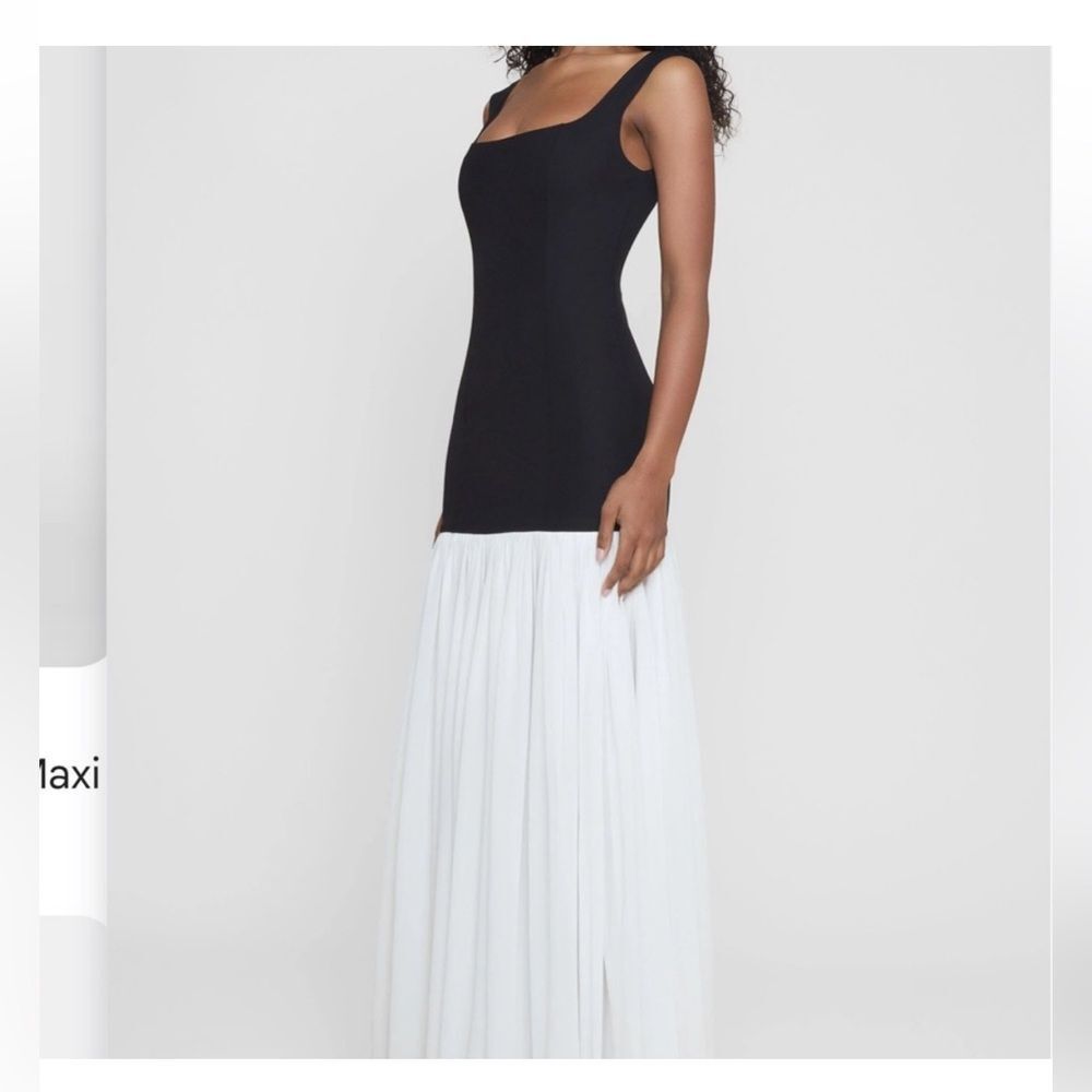 LEAU Phantom Maxi Dress Black and White